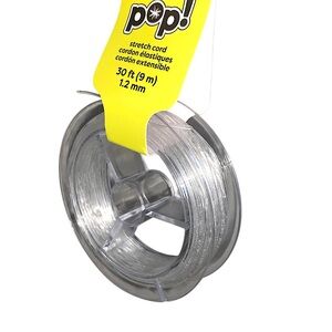 1.2 mm 30ft 9 m Clear Stretch Cord by POP! 3 pack